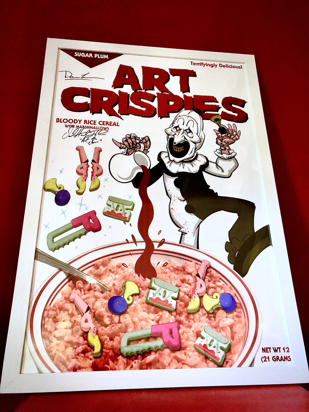 SIGNED ART CRISPIES POSTER
