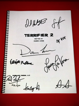 Load image into Gallery viewer, Official Signed Terrifier 2 Script - Signed by Cast, Director and Producers Very Limited Supply
