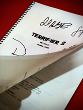 Load image into Gallery viewer, Official Signed Terrifier 2 Script - Signed by Cast, Director and Producers Very Limited Supply
