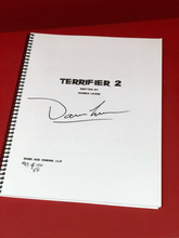 Load image into Gallery viewer, Official Signed Terrifier 2 Script - Signed the Director of Terrifier and Terrifier 2 Damien Leone limited supply
