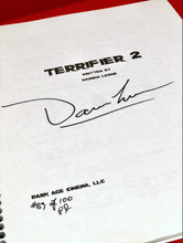 Load image into Gallery viewer, Official Signed Terrifier 2 Script - Signed the Director of Terrifier and Terrifier 2 Damien Leone limited supply
