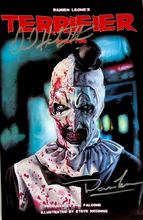 Load image into Gallery viewer, Signed Terrifier Comic Book 2 of 3  (Alternate Cover Art) Fair Condition
