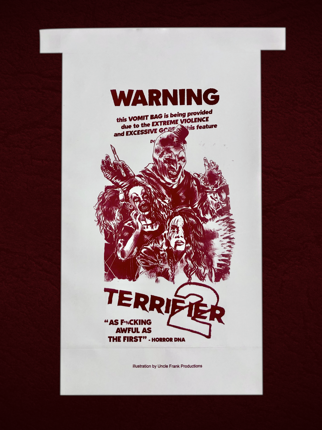 The Official Terrifier 2 Vomit Bag Collection - Includes all 4 ...