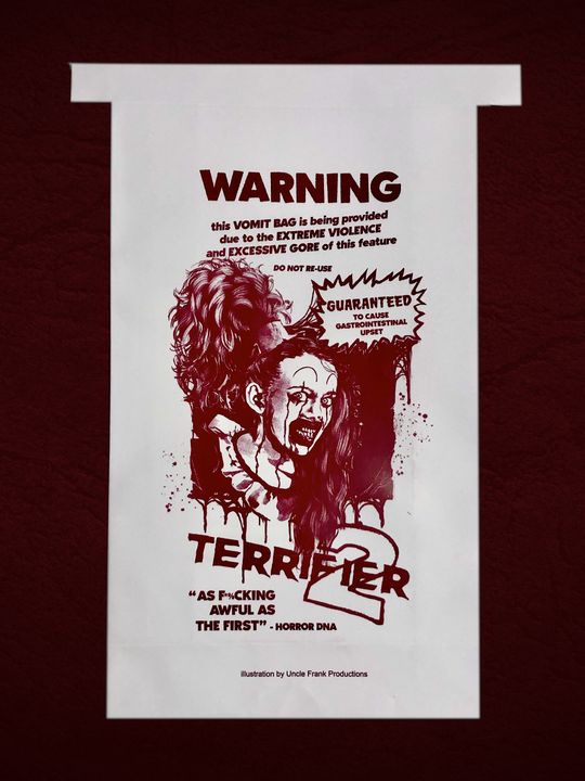 Official Terrifier 2 Vomit Bag - The Little Pale Girl – TerrifierShop